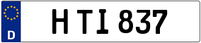 Trailer License Plate